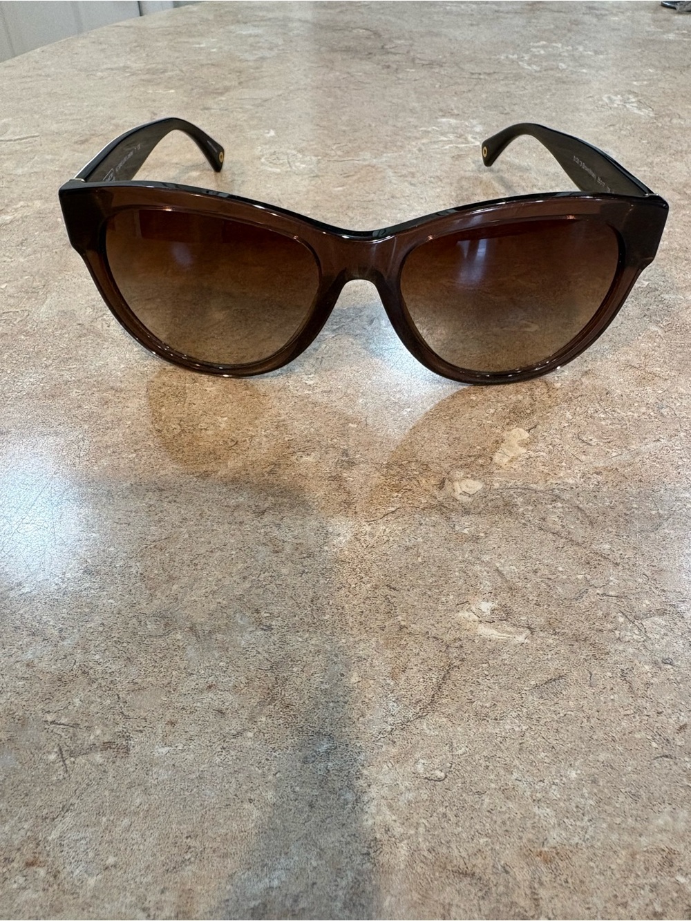 Coach Brown Gradient Cat-Eye Sunglasses